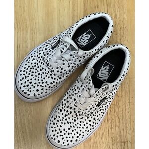 Vans Kids Black &‎ White Era Polka Dot Shoes Kids Size 1.5